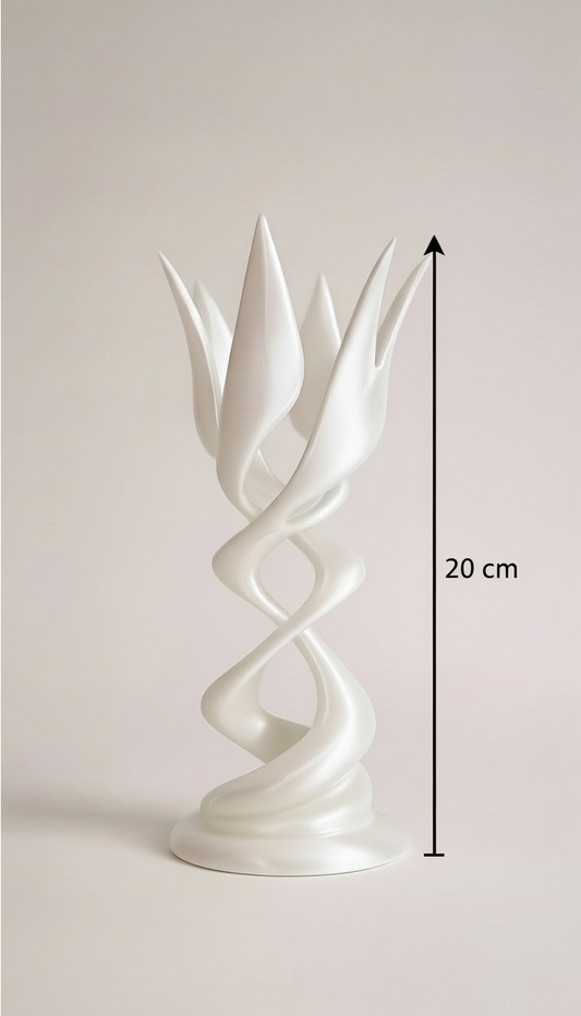 Flora Helix Sarmal Çiçek Dekoratif Biblo | Heykelsi Tasarım