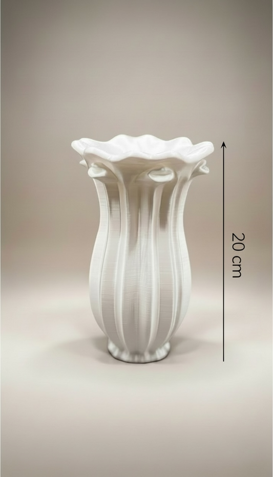 Flora Vase Çiçek Formu Dekoratif Vazo | Zarif Tasarım