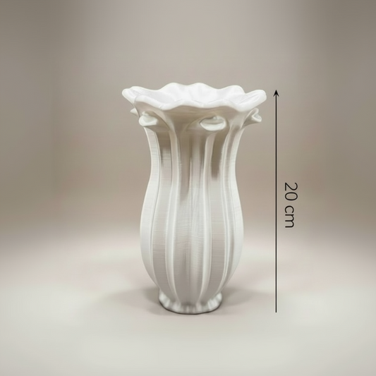 Flora Vase Çiçek Formu Dekoratif Vazo | Zarif Tasarım