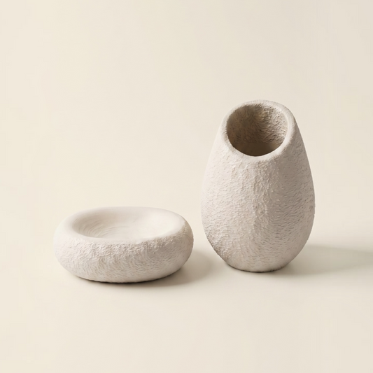 Skadi Stone Banyo Seti | Sabunluk ve Diş Fırçalığı