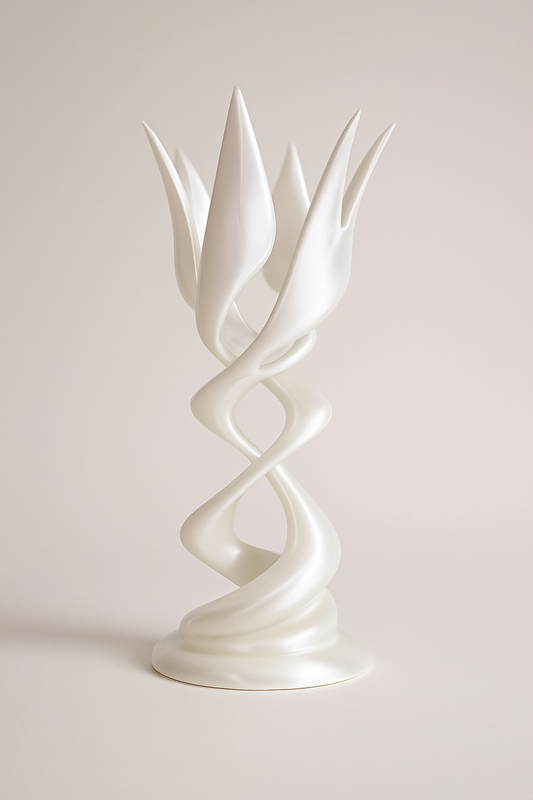 Flora Helix Sarmal Çiçek Dekoratif Biblo | Heykelsi Tasarım