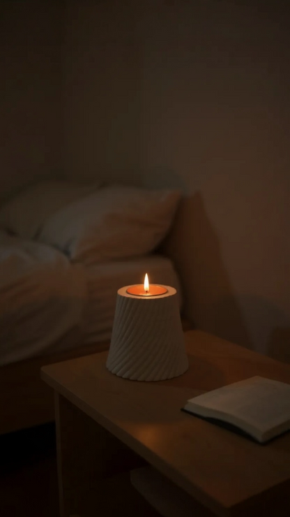 Luxa Swirl 3'lü Spiral Tealight Mumluk | Dinamik Tasarım