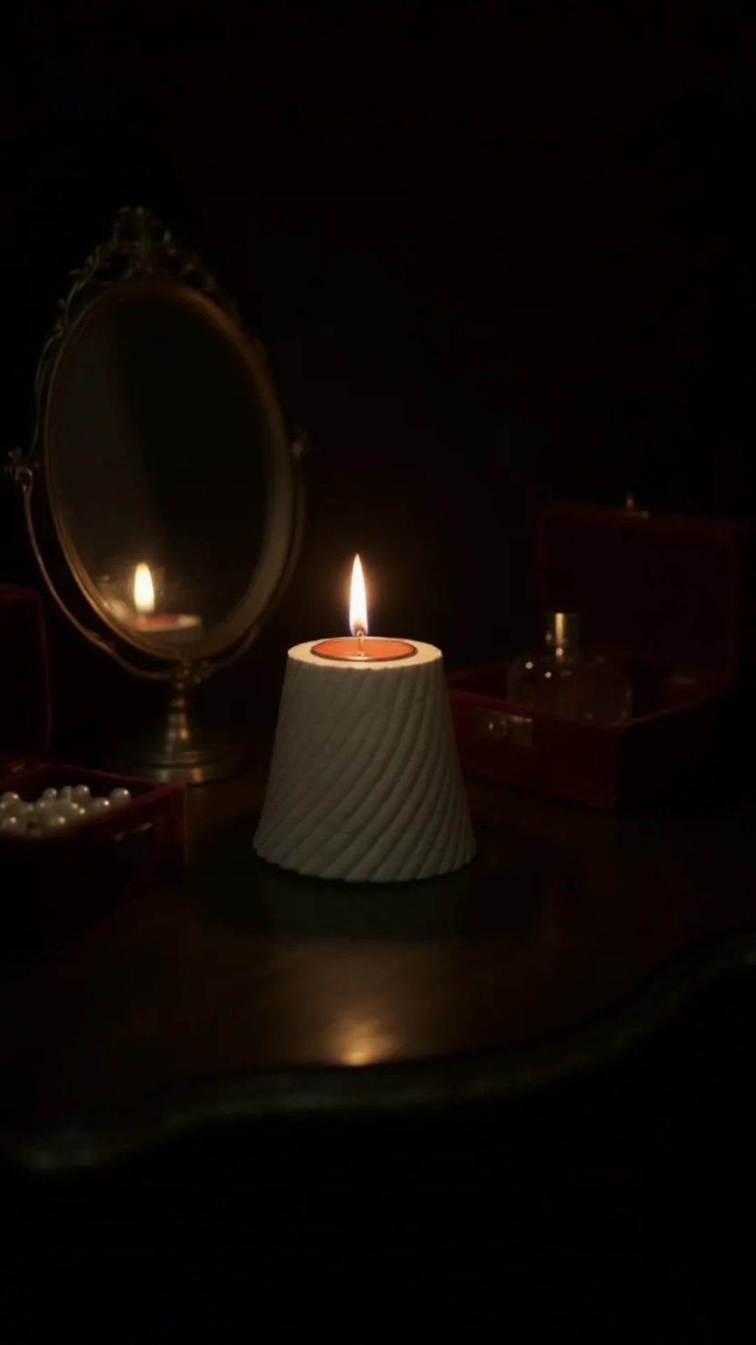 Luxa Swirl 3'lü Spiral Tealight Mumluk | Dinamik Tasarım