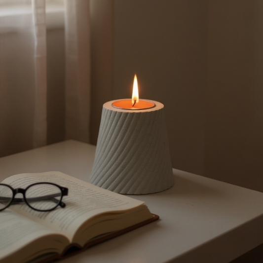 Luxa Swirl 3'lü Spiral Tealight Mumluk | Dinamik Tasarım