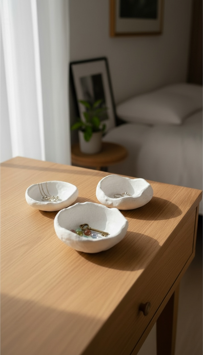 Vita Trio Stones 3'lü Taş Formu Saklama Kasesi | Minimal Tasarım
