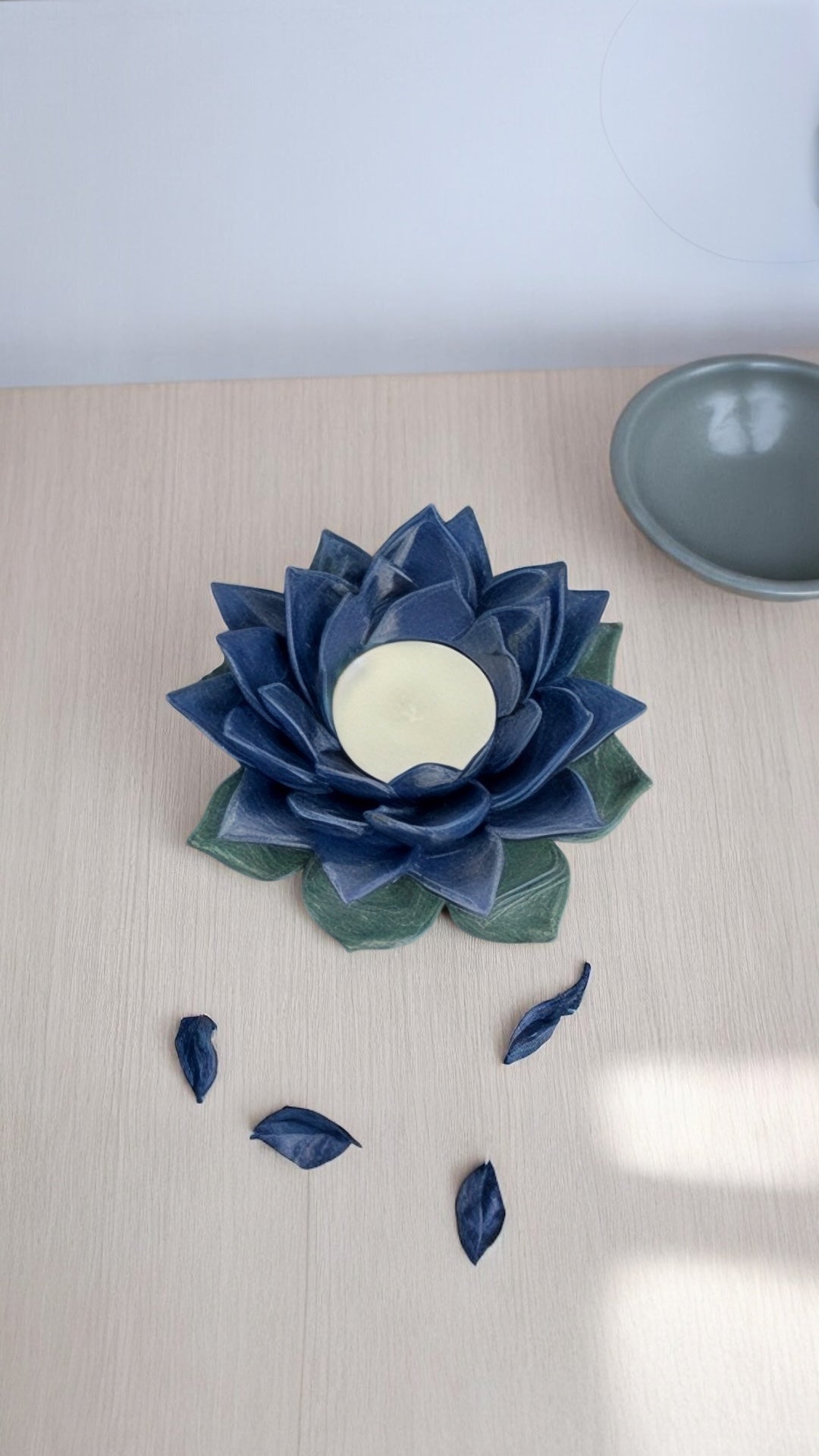 Flora Shine Lotus Çiçeği Tealight Mumluk | 11 Renk Seçeneği