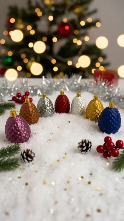 Christmas Pinecone Çam Kozalağı Yılbaşı Süsü | 7 Renk