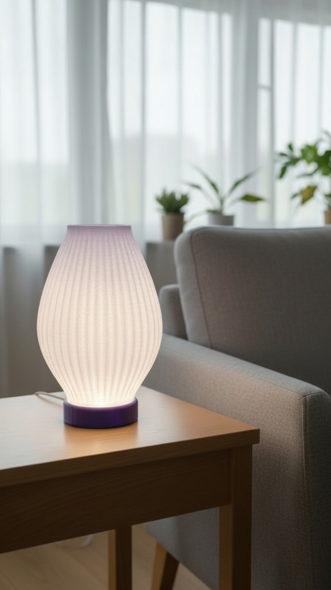Aura Line Modern Dekoratif Masa Lambası | 14 Renk LED Aydınlatma