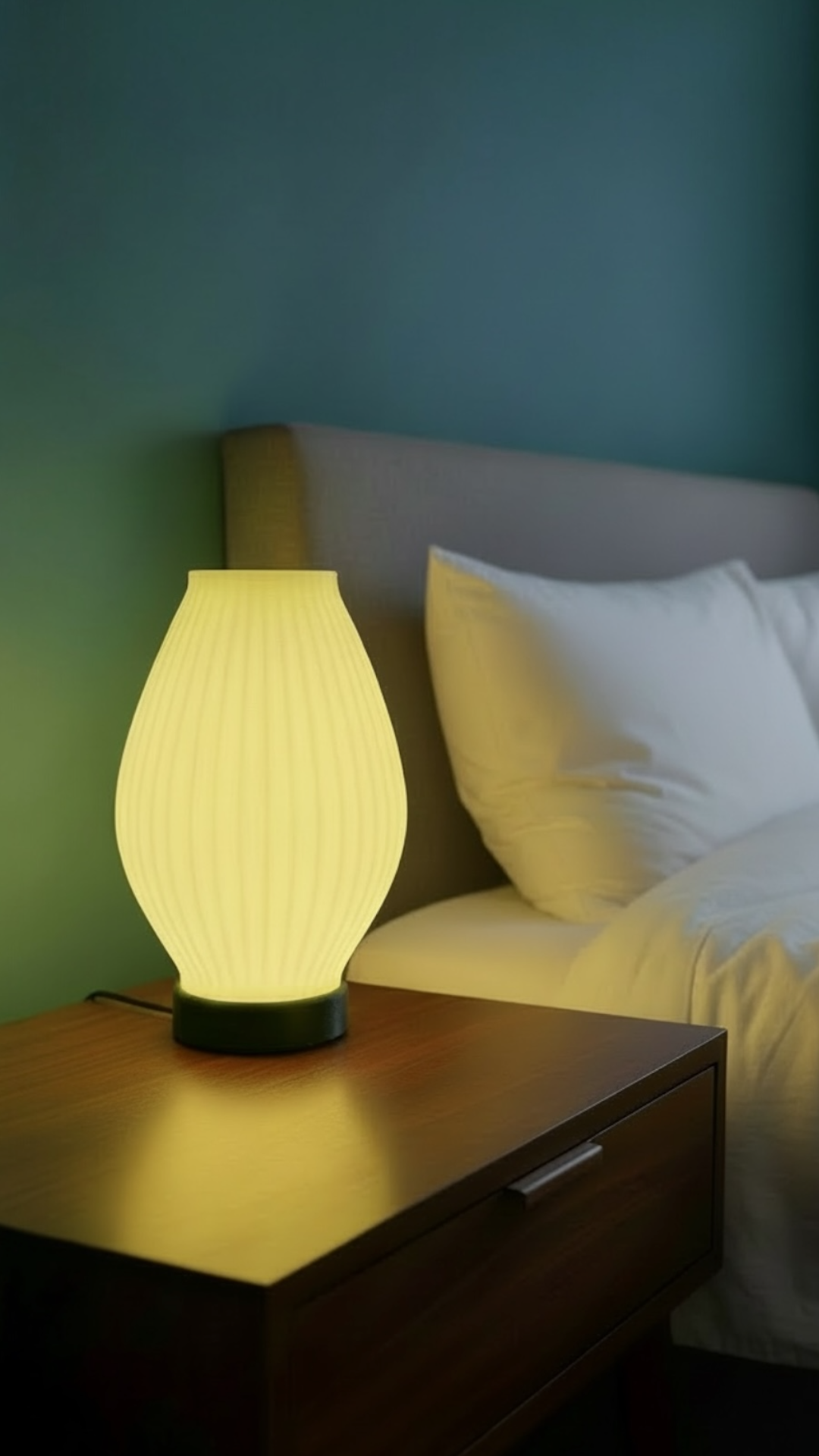 Aura Line Modern Dekoratif Masa Lambası | 14 Renk LED Aydınlatma