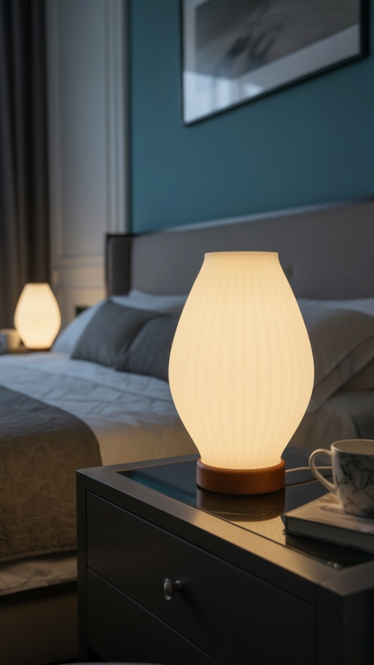 Aura Line Modern Dekoratif Masa Lambası | 14 Renk LED Aydınlatma