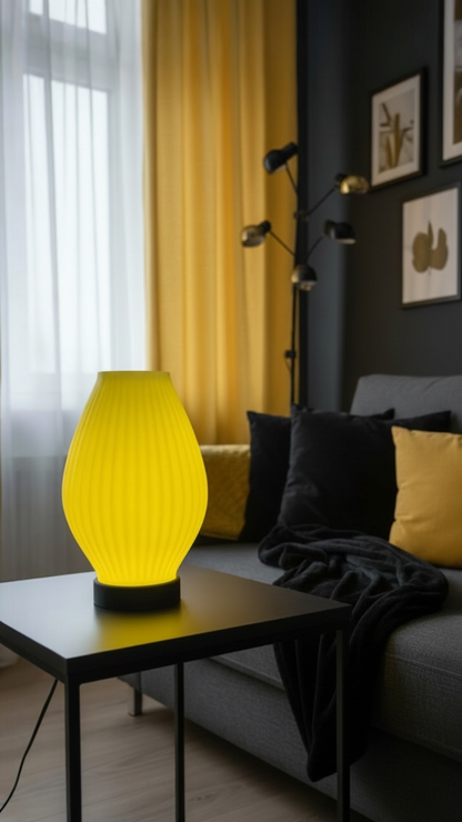Aura Line Modern Dekoratif Masa Lambası | 14 Renk LED Aydınlatma