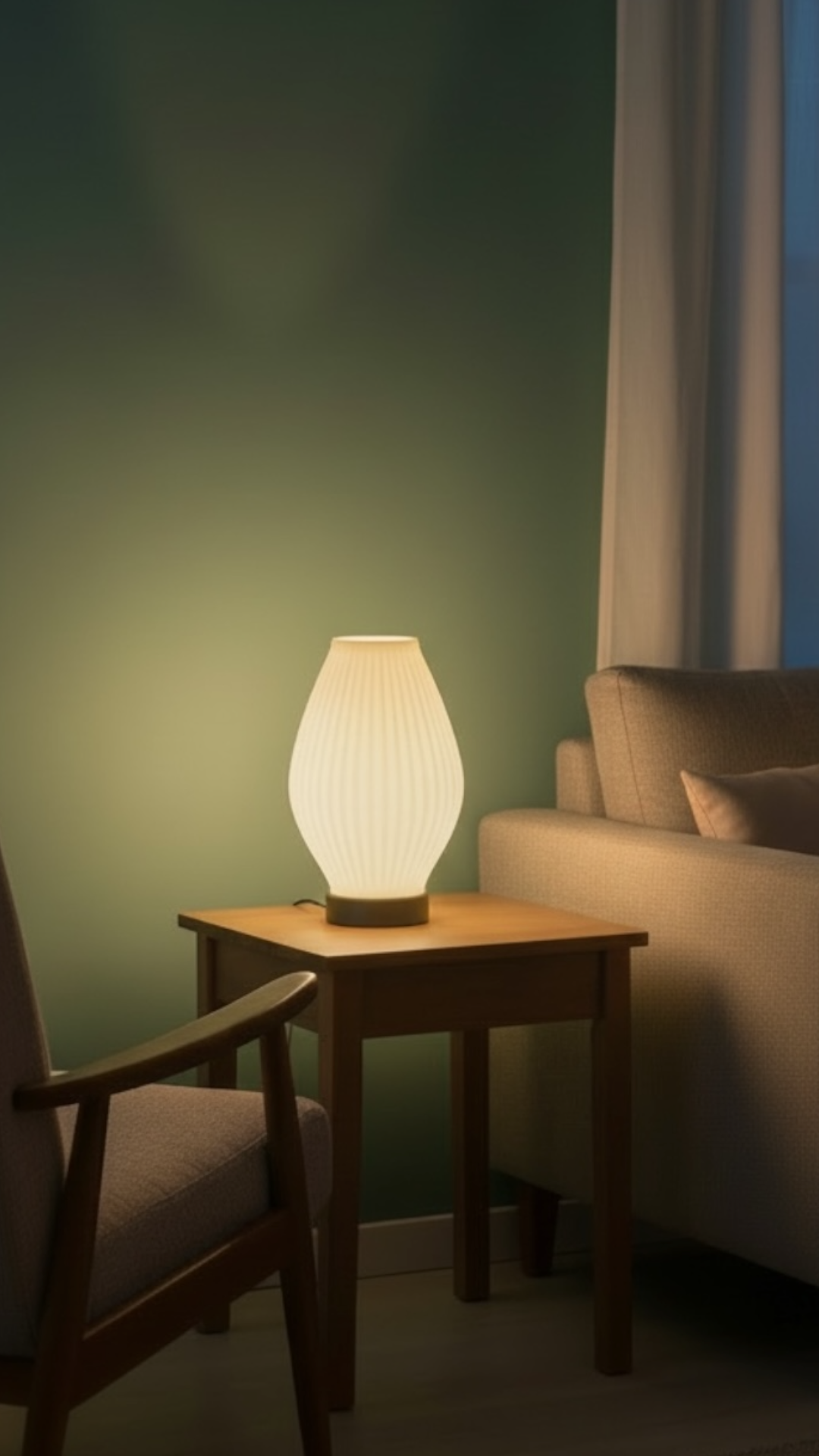 Aura Line Modern Dekoratif Masa Lambası | 14 Renk LED Aydınlatma