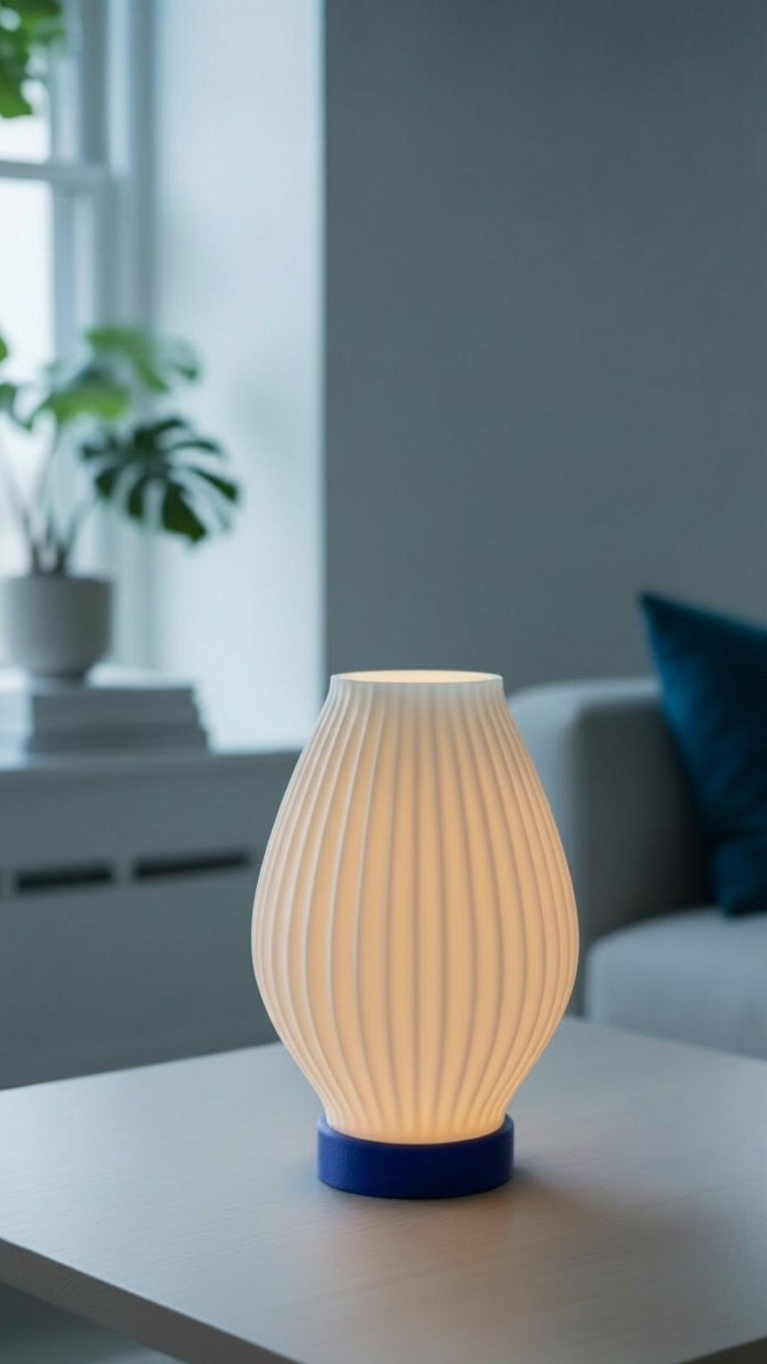 Aura Line Modern Dekoratif Masa Lambası | 14 Renk LED Aydınlatma