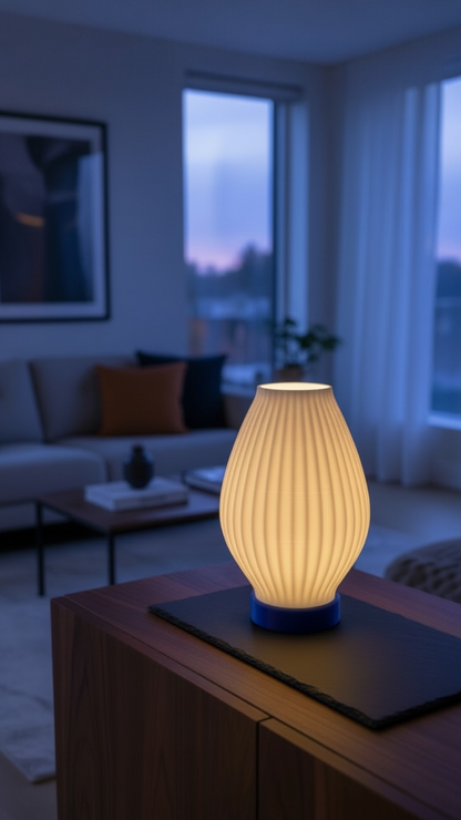 Aura Line Modern Dekoratif Masa Lambası | 14 Renk LED Aydınlatma