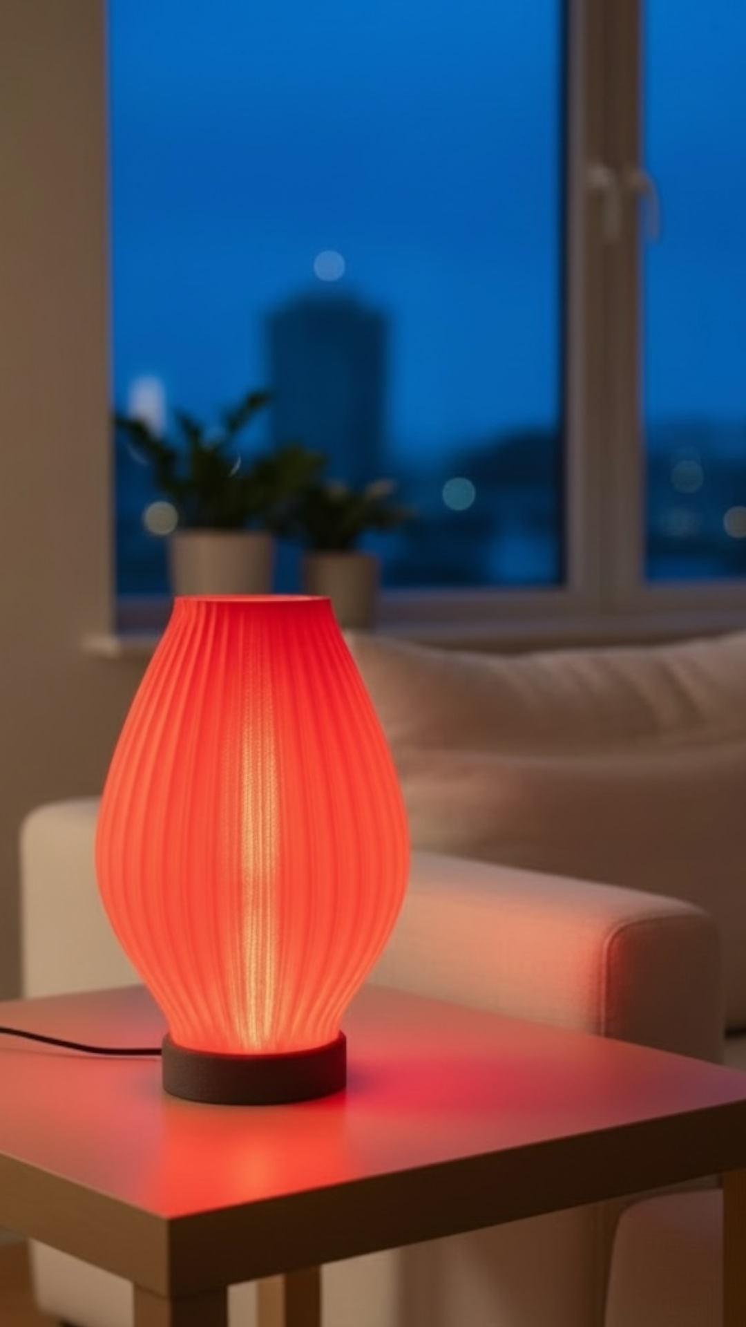 Aura Line Modern Dekoratif Masa Lambası | 14 Renk LED Aydınlatma