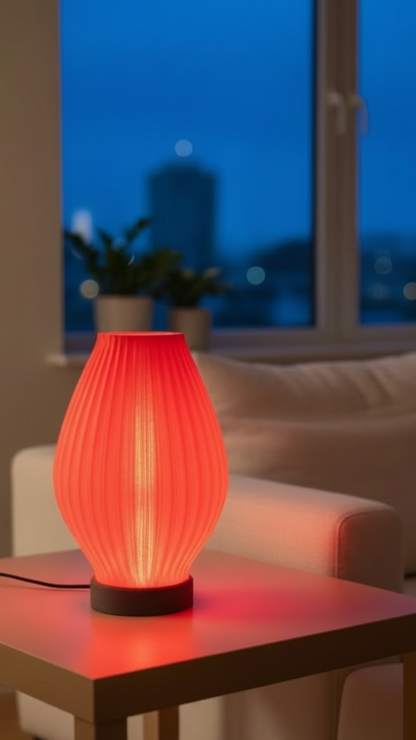 Aura Line Modern Dekoratif Masa Lambası | 14 Renk LED Aydınlatma