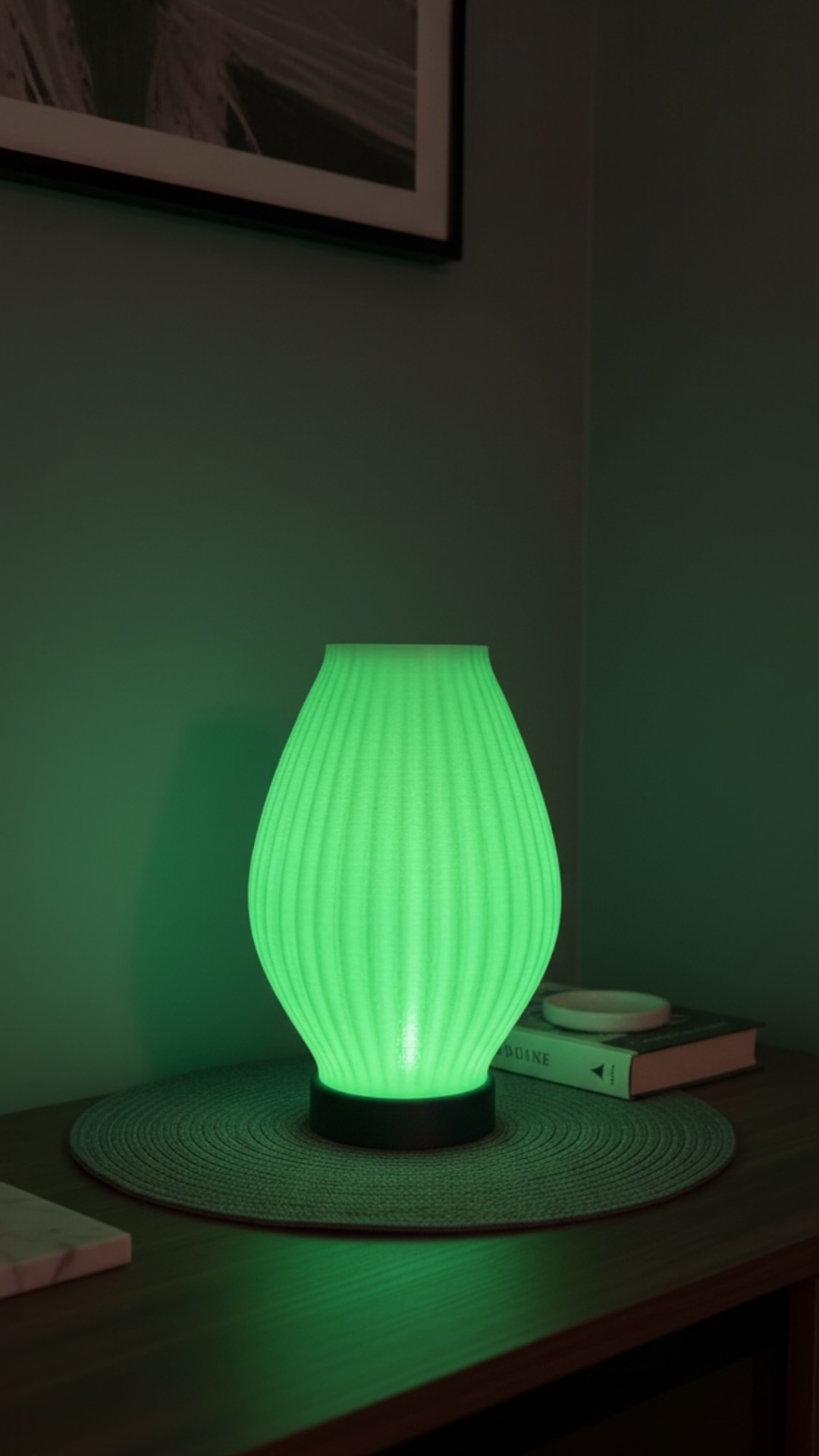 Aura Line Modern Dekoratif Masa Lambası | 14 Renk LED Aydınlatma