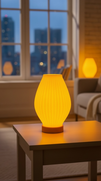 Aura Line Modern Dekoratif Masa Lambası | 14 Renk LED Aydınlatma