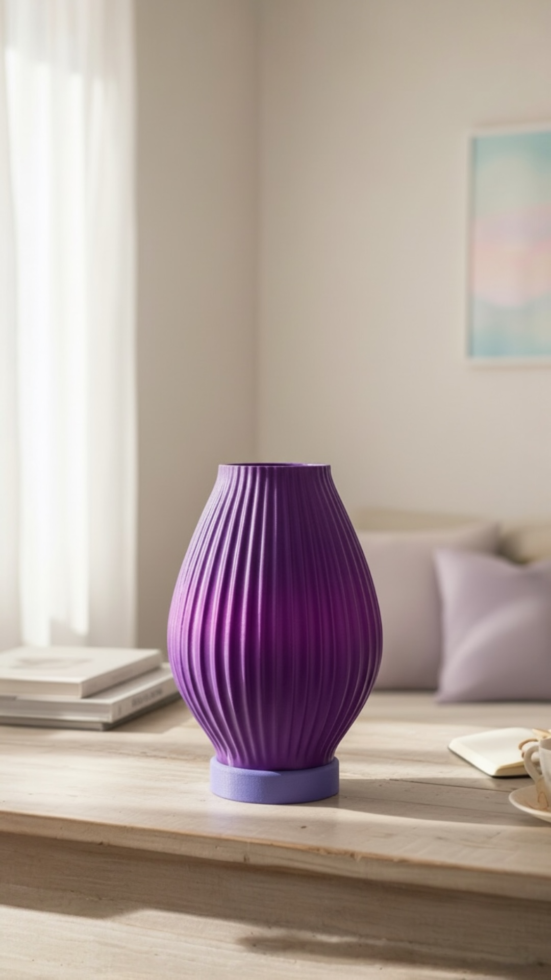 Aura Line Modern Dekoratif Masa Lambası | 14 Renk LED Aydınlatma