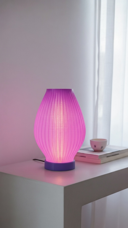 Aura Line Modern Dekoratif Masa Lambası | 14 Renk LED Aydınlatma