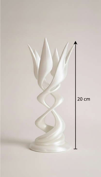 Flora Helix Sarmal Çiçek Dekoratif Biblo | Heykelsi Tasarım