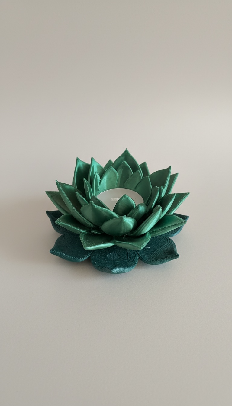 Flora Shine Lotus Çiçeği Tealight Mumluk | 11 Renk Seçeneği