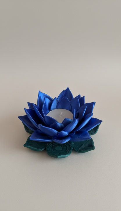 Flora Shine Lotus Çiçeği Tealight Mumluk | 11 Renk Seçeneği