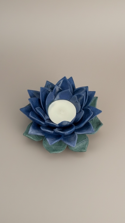Flora Shine Lotus Çiçeği Tealight Mumluk | 11 Renk Seçeneği