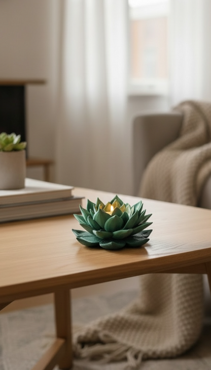Flora Shine Lotus Çiçeği Tealight Mumluk | 11 Renk Seçeneği