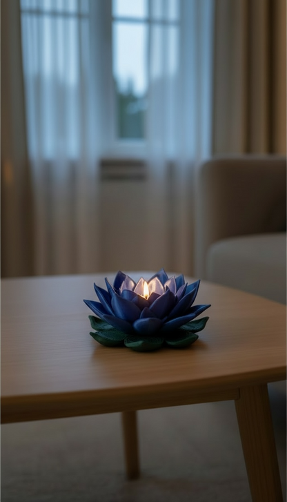 Flora Shine Lotus Çiçeği Tealight Mumluk | 11 Renk Seçeneği