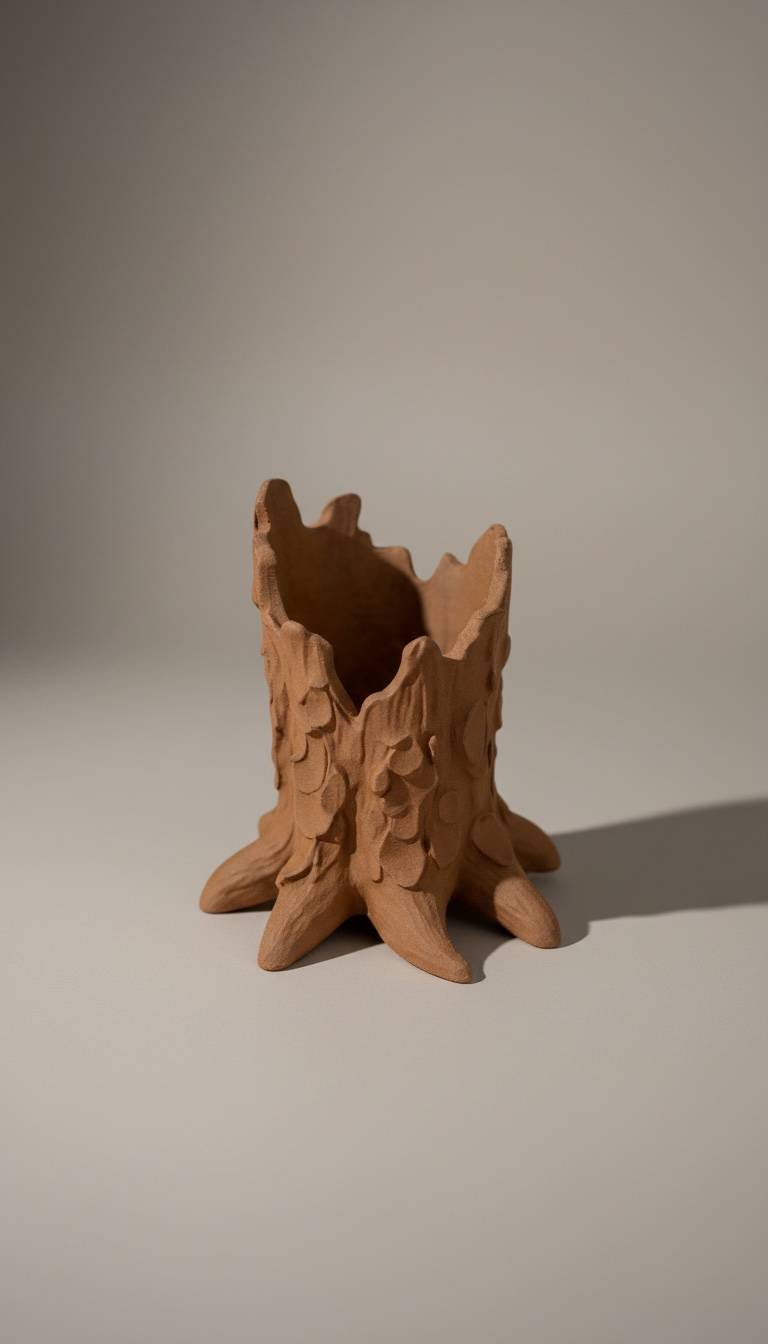 Timber Root Ağaç Kökü Kalem Organizer | Masaüstü Tasarım Aksesuarı