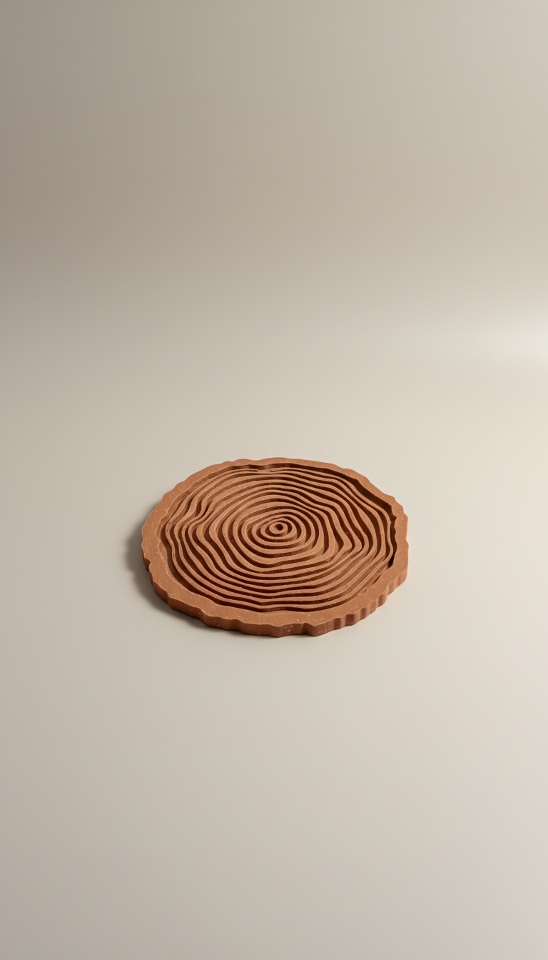 Timber Rings 4'lü Ağaç Halka Bardak Altlığı | Doğal Ahşap