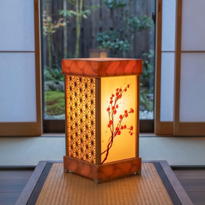 Kiri Sakura – El Yapımı Japon Andon Masa Lambası