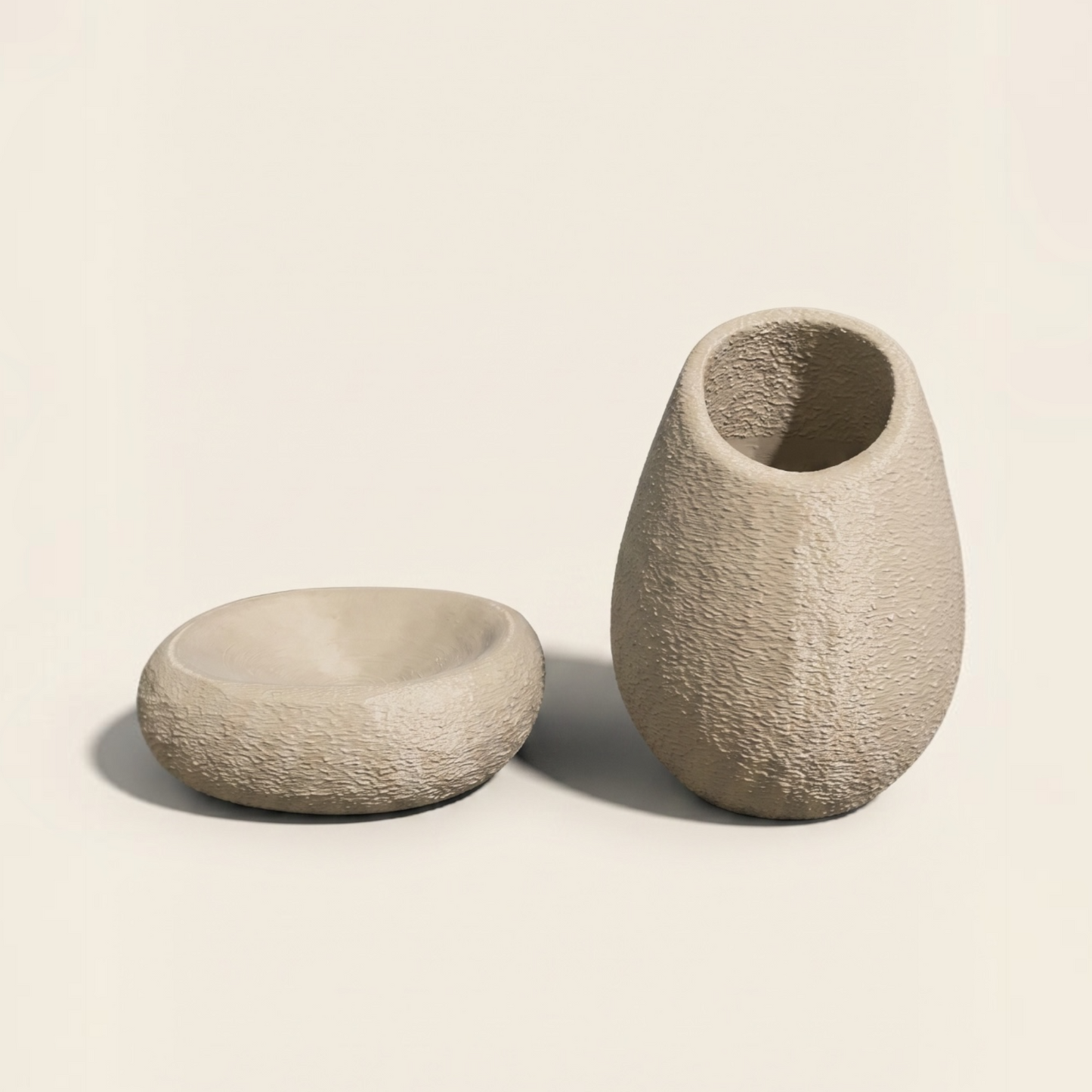 Skadi Stone Banyo Seti | Sabunluk ve Diş Fırçalığı