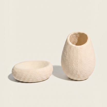 Skadi Stone Banyo Seti | Sabunluk ve Diş Fırçalığı