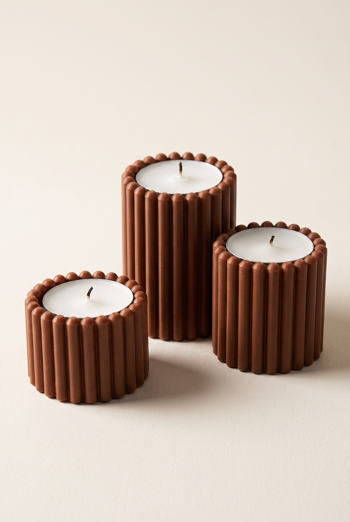Perla Tealight Mumluk Seti – 3'lü Tealight Mumluk
