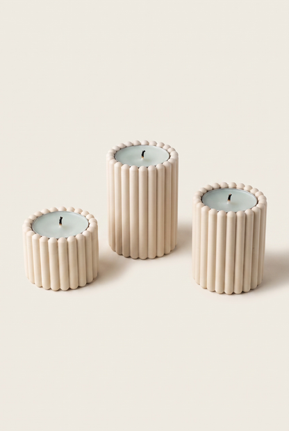 Perla Tealight Mumluk Seti – 3'lü Tealight Mumluk