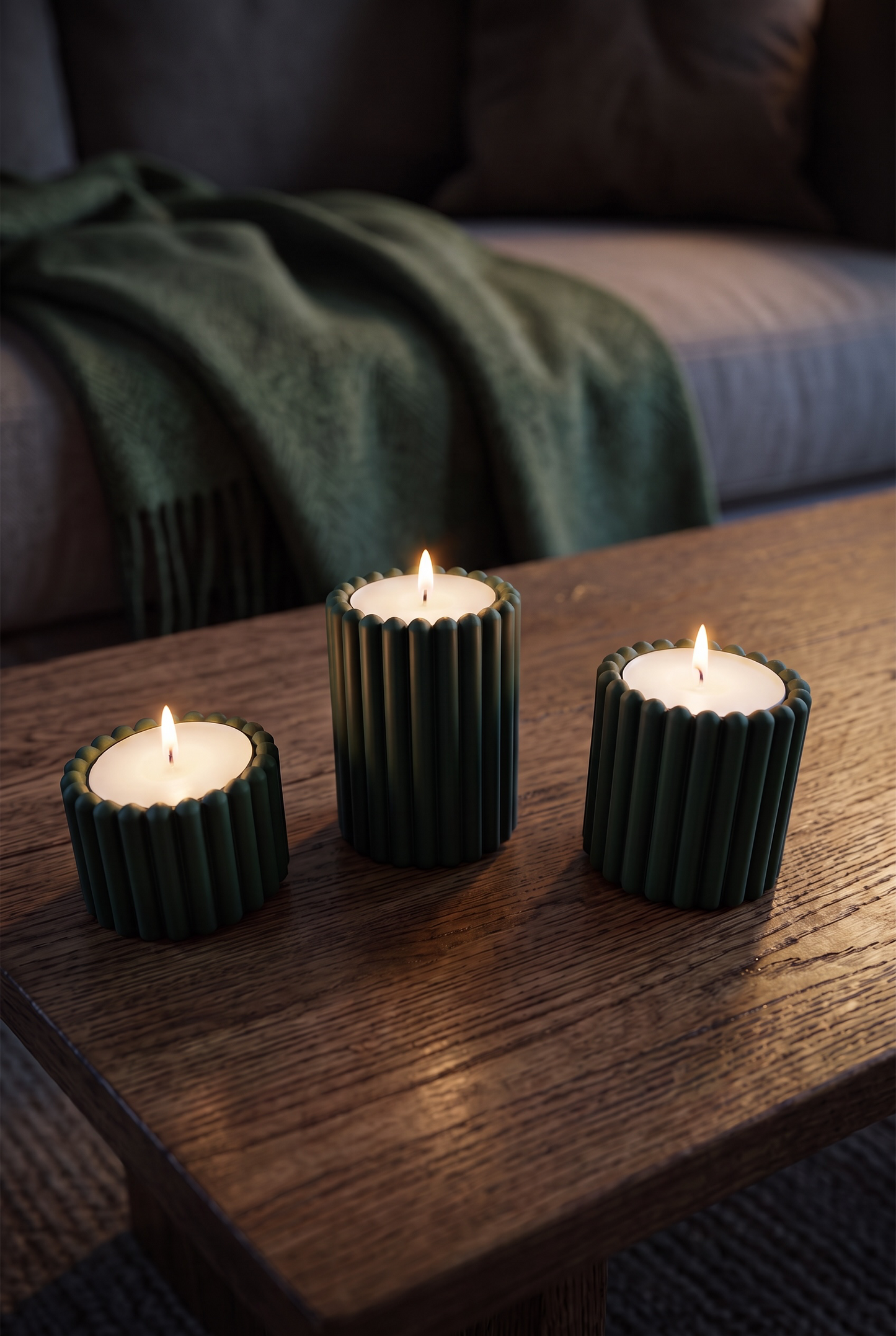 Perla Tealight Mumluk Seti – 3'lü Tealight Mumluk